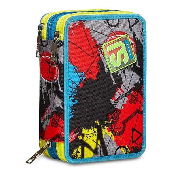 Immagine di Astuccio 3 Zip Sj Gang Glitzled Boy