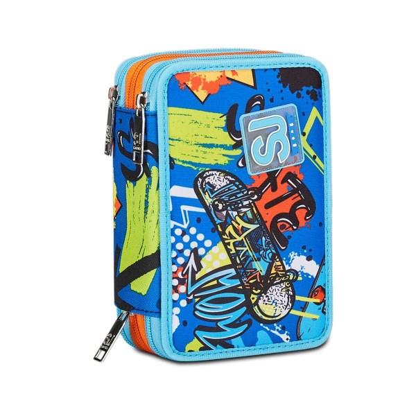 Immagine di Astuccio 3 Zip Sj Gang Trickyled Boy