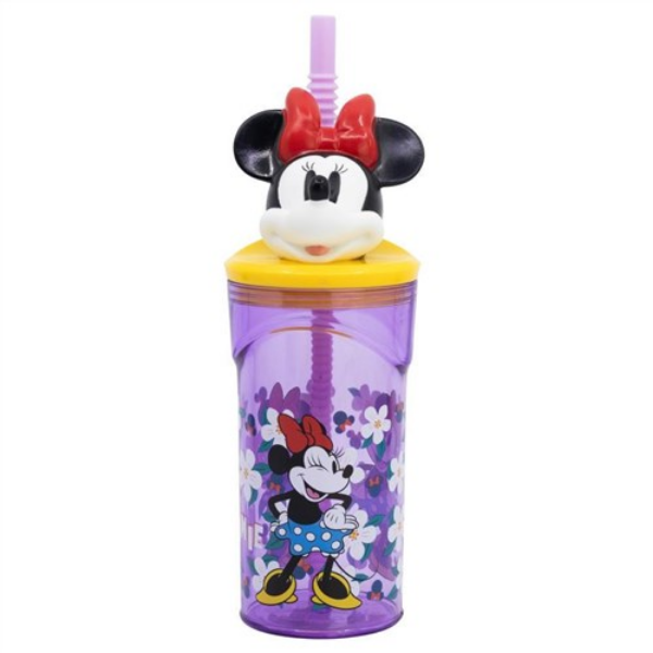 Immagine di Bicchiere con Cannuccia Minnie 3D ml.360