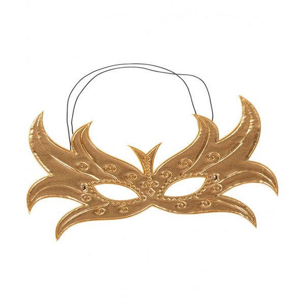Immagine di MASCHERA FARFALLA ORO IN TESSUTO METALLIZZATO IN B