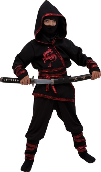 Immagine di Costume Dark Ninja Bambino 5/6 Anni