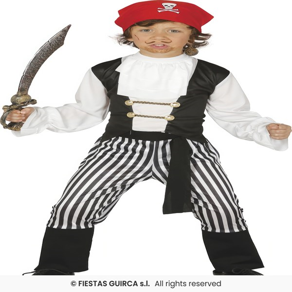 Immagine di PIRATA A RIGHE BAMBINO, 5-6 ANNI