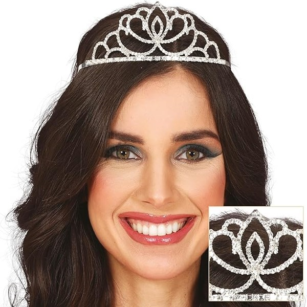 Immagine di TIARA ARGENTO CON STRAS METALLO