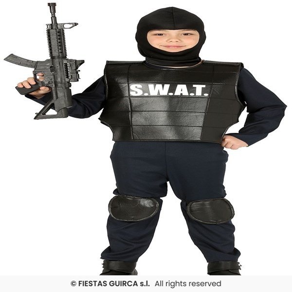 Immagine di POLIZIA SWAT BAMBINI TAGLIA 5 6 ANNI