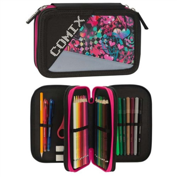 Immagine di ASTUCCIO  CORREDO 3 ZIP  COMIX BRIGHT HEARTS GIRL