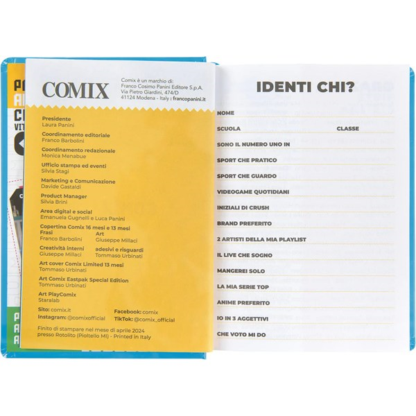 Immagine di AGENDA COMIX 16M MINI CYAN