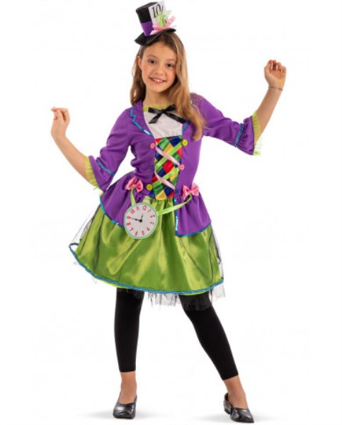 Immagine di COSTUME CAPPELLAIO MATTO BIMBA TG.VI (8-9 ANNI) IN
